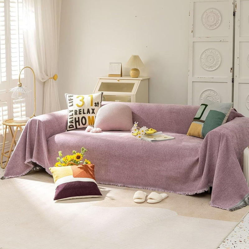 Simple Style Purple Boho Couch Covers - Sofa Covers Bohemian - Gift