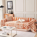 Orange Vintage Boho Couch Covers - Sofa Covers Bohemian - Gift