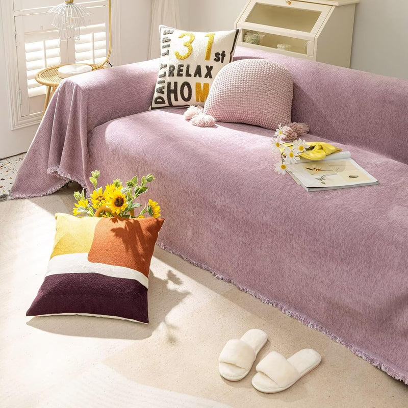 Simple Style Purple Boho Couch Covers - Sofa Covers Bohemian - Gift