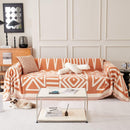 Orange Vintage Boho Couch Covers - Sofa Covers Bohemian - Gift