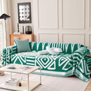 Dark Green Vintage Boho Couch Covers - Sofa Covers Bohemian - Gift