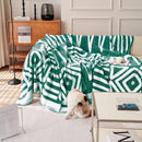 Dark Green Vintage Boho Couch Covers - Sofa Covers Bohemian - Gift