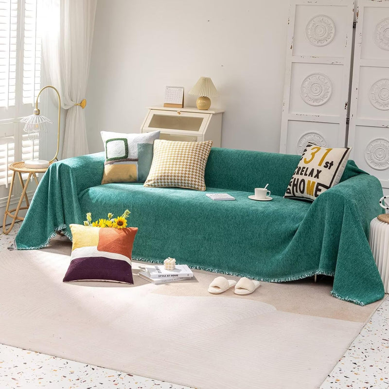 Simple Style Green Boho Couch Covers - Sofa Covers Bohemian - Gift