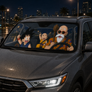 Dragon Ball Kame Senin Krillin And Goku Custom Car Windshield Sunshades