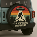 Bigfoot UFO Get In We Going On An Adventure Jeep Car Spare Tire Cover