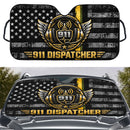 911 Dispatcher American Flag Custom Car Windshield Sunshades