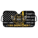 911 Dispatcher American Flag Custom Car Windshield Sunshades
