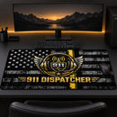 911 Dispatcher American Flag Desk Mat