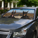 Doberman Dogs Custom Car Windshield Sunshades