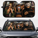 One Piece Anime Law Zoro And Chopper Driving Custom Car Windshield Sunshades
