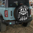 A Girl Her Dog And Her Jeep Car Spare Tire Cover