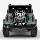 A Girl Her Dog And Her Jeep Car Spare Tire Cover