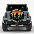 A Grandpa Like Me Is Hard To Find Bigfoot Car Spare Tire Cover
