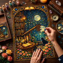 Mystic Moonlight Cat Jigsaw Puzzle