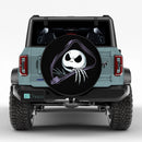 Jack Skellington Nightmare Before Christmas Purple Unzipped Jeep Car Spare Tire Cover