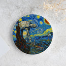 AT-AT Walker Starry Night Wood Decor Coaster - Gift Idea