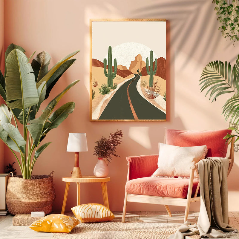 The Arizona Road - Living Room - Canvas Wall Art - Print - Wall Decor
