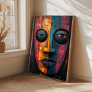 Abstract African Tribal Art - Living Room - Canvas Wall Art - Print - Wall Decor