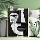 Abstract African Tribal Art Black And White - Living Room - Canvas Wall Art - Print - Wall Decor