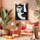 Abstract African Tribal Art Black And White - Living Room - Canvas Wall Art - Print - Wall Decor