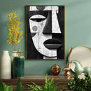 Abstract African Tribal Art Black And White - Living Room - Canvas Wall Art - Print - Wall Decor