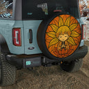 Yoga Meditation Mandala Zenitsu Demon Slayer Stained Glass Jeep Car Spare Tire Cover