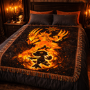 Agumon WarGreymon Digimon Woven Throw Blanket