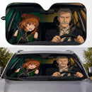 Aisha Greyrat x Wilhelm van Astrea ReZero Mushoku Tensei Car Auto Sunshades