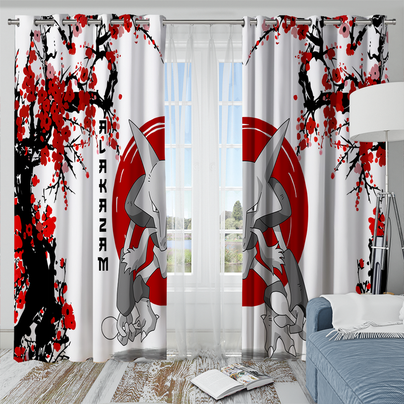 Alakazam Pokemon Japan Style Window Curtain