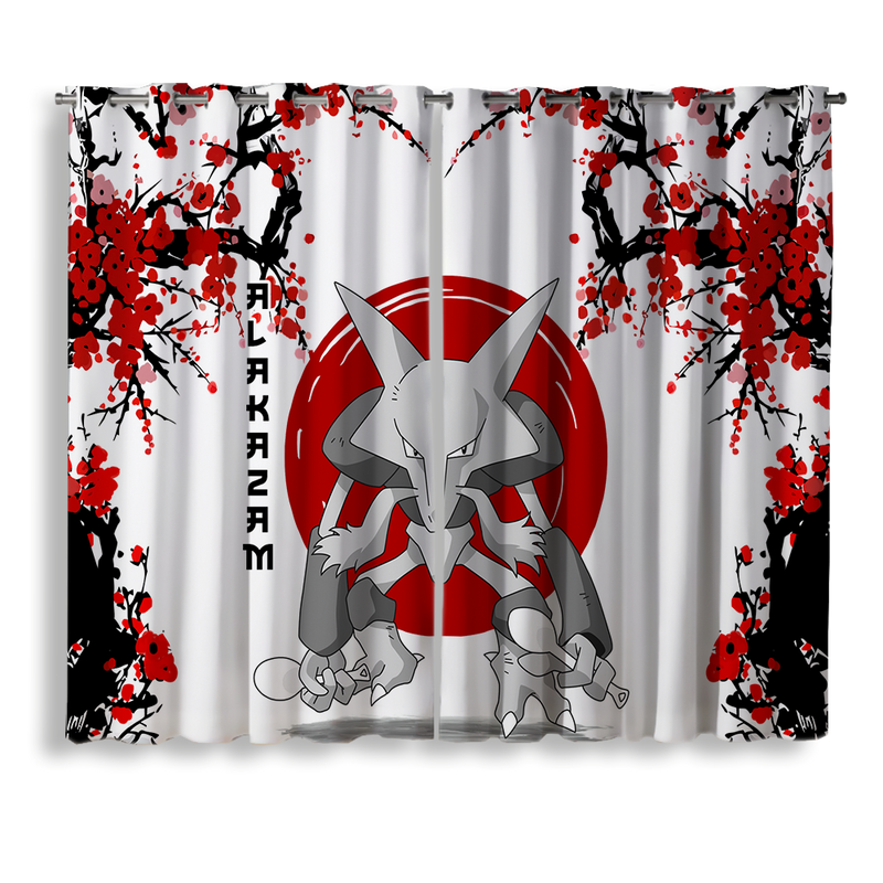 Alakazam Pokemon Japan Style Window Curtain