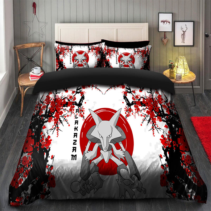 Alakazam Pokemon Japan Style Bedding Set Duvet Cover And 2 Pillowcases
