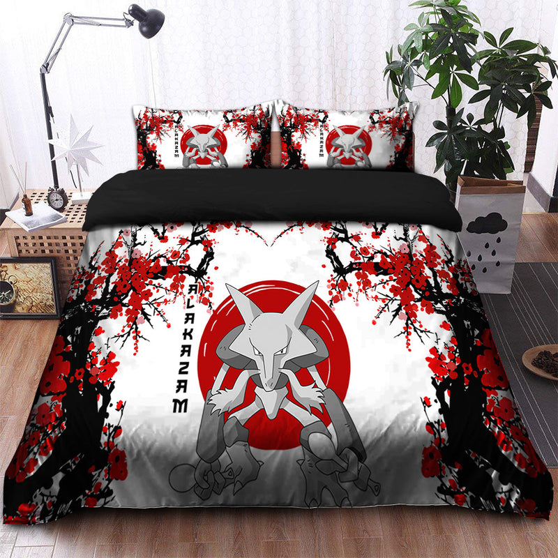 Alakazam Pokemon Japan Style Bedding Set Duvet Cover And 2 Pillowcases