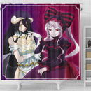 Albedo & Shalltear Bloodfallen Overlord Anime Shower Curtain