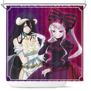 Albedo & Shalltear Bloodfallen Overlord Anime Shower Curtain