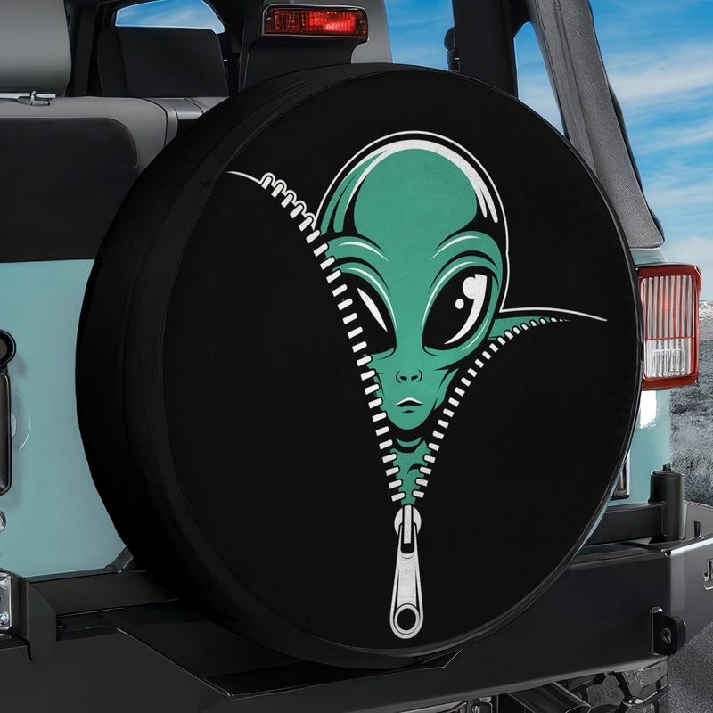 Alien Unzipped Jeep Car Spare Tire Cover