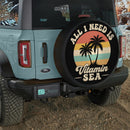 Retro Vitamin Sea Car Spare Tire Cover With Camera Hole