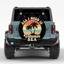 Retro Vitamin Sea Car Spare Tire Cover With Camera Hole