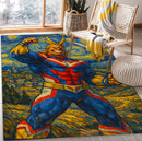 All Might My Hero Academia Starry Night Rectangular Area Rug