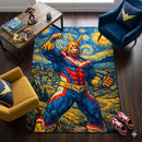 All Might My Hero Academia Starry Night Rectangular Area Rug