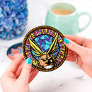 All Might My Hero Academia Stained Glass Decor Coaster - Gift Idea