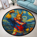 All Mighty Starry Night Carpet Round Rug