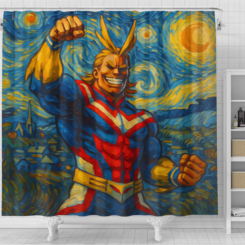 All Mighty Starry Night Shower Curtain
