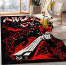 Alucard Hellsing Red Anime Rectangular Area Rug