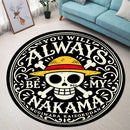 Always Nakama Onepiece Symbol Carpet Round Rug