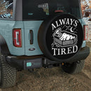 Always Tired Skull Car Spare Tire Cover