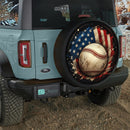 Patriotic Baseball Car Spare Tire Cover