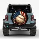 Patriotic Baseball Car Spare Tire Cover