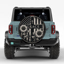 American Flag Grace Car Spare Tire Cover
