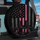 American Flag Paramedic Car Spare Tire Cover