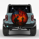 American Soldier_s Remembrance Stained Glass Jeep Car Spare Tire Cover